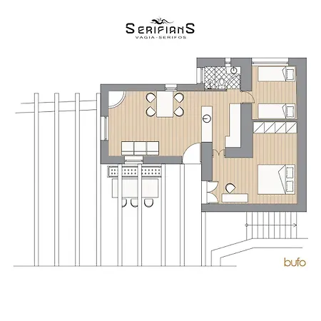 度假居 Bufo House 180 Sea View - Serifians Residences *